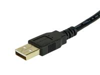 Monoprice USB Type-A naar USB Type-A Vrouwelijke 2.0 Verlengkabel - 6 Voet - Zwart (5 Pack) 28/24AWG, Vergulde Connectoren - thumbnail