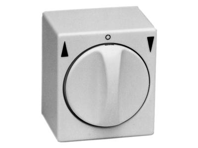 Opbouw Draaischakelaar Dubbelpolig Cremewit