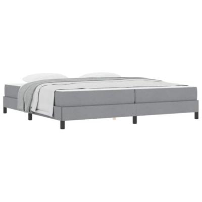Boxspring bed Anders Lichtgrijs 200 x 200 cm Stof