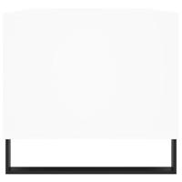 Salontafel 90x49x45 cm bewerkt hout wit - thumbnail