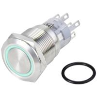 TRU COMPONENTS LAS1-AGQ-22E/B/24V/S Vandalismebestendige druktoets 250 V/AC 3 A 2x aan/(aan) Moment Blauw IP65 1 stuk(s) - thumbnail