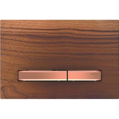 Bedieningsplaat Geberit Sigma 50 voor 2-toets Spoeling Rosé Goud / Amerikaans noten