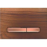 Bedieningsplaat Geberit Sigma 50 voor 2-toets Spoeling Rosé Goud / Amerikaans noten - thumbnail