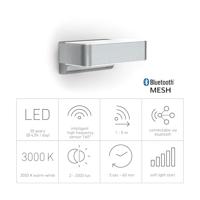 Steinel LED AUSSENLEUCHTE L 810 SC SI 087562 LED-buitenlamp met bewegingsmelder (wand) Zonder 9.8 W LED Zilver - thumbnail