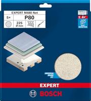 Bosch Accessories 2608901636 Schuurnet voor wand- en plafondschuurmachine Korrelgrootte (num) 80 (Ø) 225 mm 5 stuk(s) - thumbnail
