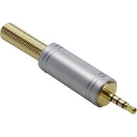 BKL Electronic 1103086 Jackplug 2,5 mm Stekker, recht Aantal polen: 4 Stereo Goud 1 stuk(s) - thumbnail