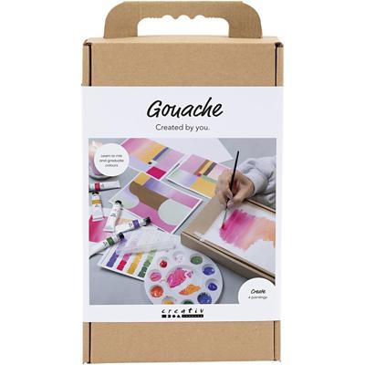 Creativ Company Hobbyset gouache, schilderijen, diverse kleuren, 1 doos Creativ Company Hobbyset gouache, schilderijen, diverse kleuren, 1 doos