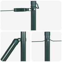 Hekpalen set met spike 13 pcs Groen 32mm 70 cm Metaal - thumbnail