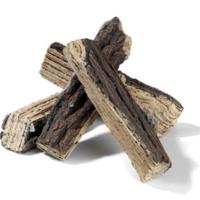 Happy Cocooning: Keramische Houtblok Inbouwbrander Klein - per stuk - thumbnail