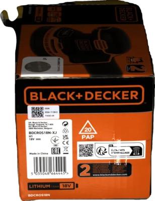 BLACK & DECKER Excenterschuurmachine BDCROS18N - 18 V