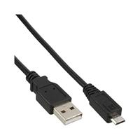 InLine® Micro-USB 2.0 kabel, USB-A stekker naar Micro-B stekker, 0,5 m - thumbnail