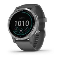 Garmin vivoactive 4 Large MIP Shadow Gray/Stainless Smartwatch Donkergrijs - thumbnail
