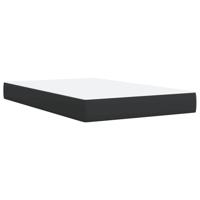 Boxspring met matras kunstleer zwart 120x190 cm - thumbnail