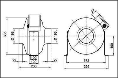 Maico Ventilatoren 0080.0275 Radiaalventilator