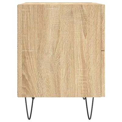 Nachtkastjes 2 st 40x35x47,5 cm bewerkt hout sonoma eikenkleur