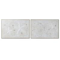 Canvas Home ESPRIT Beige Mediterrane (2 Stuks) - thumbnail