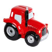 Kids Globe spaarpot tractor groen/rood a2 aardew 16,6x11x13,8cm - thumbnail