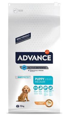 Advance Puppy Medium met kip en rijst hondenvoer 2 x 12 kg Advance Puppy Medium met kip en rijst hondenvoer 2 x 12 kg