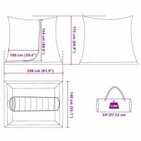 Binnentent Zwart 208 x 140 x 175 cm Gaas - thumbnail