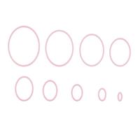 Nellie's Choice • multi frame dies fotoframe ovaal 9st. - thumbnail