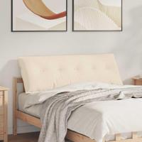 Rugkussen Beige 140 x 50 cm Microvezel Stof - thumbnail