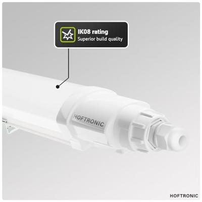 Q-Series LED TL Armatuur 120cm - 36 Watt 4320 Lumen vervangt 144 Watt - 120lm/W - 6500K daglicht wit licht - Gereedschapsloos Koppelbaar - IK08 - IP65 Waterdicht - Tri-proof plafondverlichting
