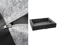 Bia bed kunstleer hoes hondenmand zwart - thumbnail