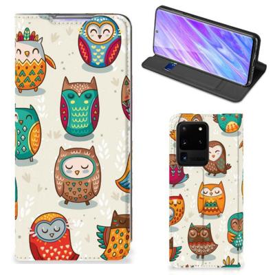 Samsung Galaxy S20 Ultra | Hoesje maken | Vrolijke Uilen Samsung Galaxy S20 Ultra | Hoesje maken | Vrolijke Uilen
