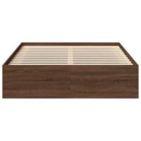 Bedframe bruin eikenkleur 140x200 cm - thumbnail