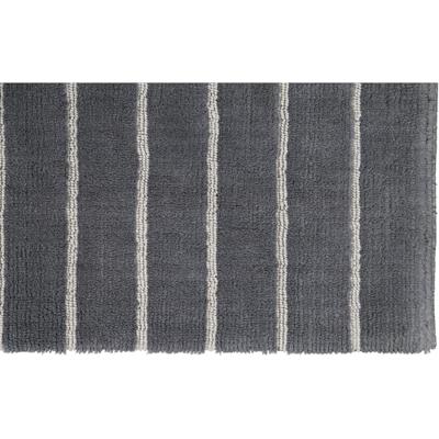 Cawö CAWÖ Home Keerbare Badmat Balance Gestreept 1008 73 anthrazit 60x60