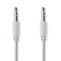 Nedis CAGP22010WT10 Stereo-audiokabel, Spiraal 3,5 Mm Male - 3,5 Mm Male 1,0 M Wit - thumbnail