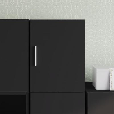 Wandkast 30x42,5x40 cm bewerkt hout zwart Wandkast 30x42,5x40 cm bewerkt hout zwart