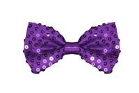 Strikje pailletten luxe paars - thumbnail