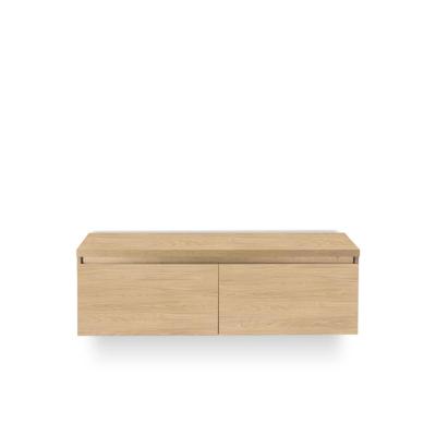 Frozen Badmeubelset 140 cm - Greeplijst in kleur - Incl. Bovenblad Casella Oak