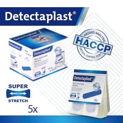 Detectaplast Tear & Wear Elastic Easy-Pull, ft 25 x 72 mm, 5 x 36 stuks