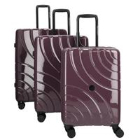Enrico Benetti Miami kofferset driedelig-Purple - thumbnail