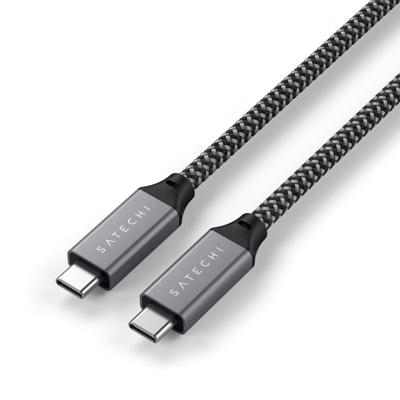 Satechi ST-U4C25M USB-C-kabel USB 4.0 USB-C stekker 0.25 m Grijs