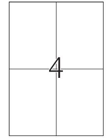 Etiket Office 105x148mm 400 stuks Etiket Office 105x148mm 400 stuks