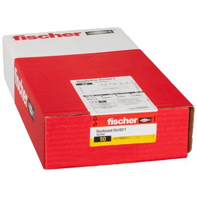 Fischer DuoXpand T Constructie plug 180 mm 10 mm 562160 50 stuk(s) Fischer DuoXpand T Constructie plug 180 mm 10 mm 562160 50 stuk(s)