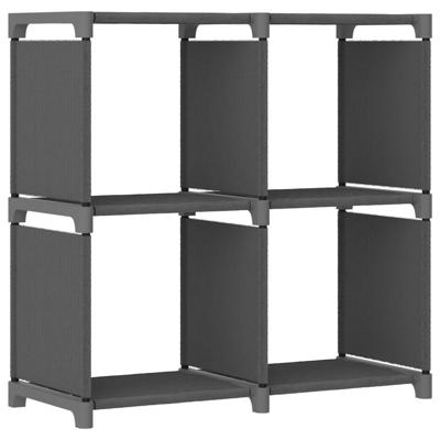 Kast met 4 vakken 69x30x72,5 cm stof grijs Kast met 4 vakken 69x30x72,5 cm stof grijs