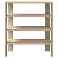 VidaXL Schoenenrek 61x32x70 cm bewerkt hout sonoma eikenkleurig - thumbnail