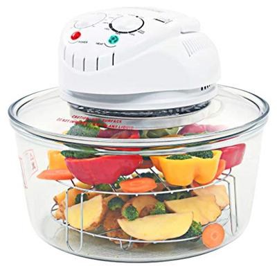 VidaXL Halogeen heteluchtoven met uitbreidingsring 1400 w 17 l