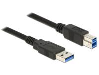 DeLOCK 85067 USB-kabel 1,5 m 3.2 Gen 1 (3.1 Gen 1) USB A USB B Zwart - thumbnail