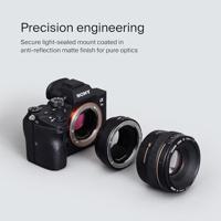 Urth lens mount adapter: compatibel met Canon (EF / EF S) lens naar Sony E camera body (elektronisch) - thumbnail