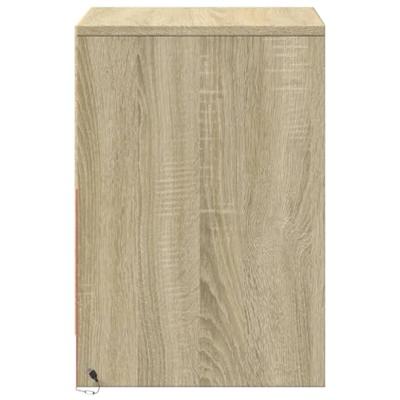 Nachtkastjes met LED-verlichting 2 st bewerkt hout sonoma eiken
