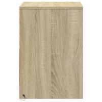 Nachtkastjes met LED-verlichting 2 st bewerkt hout sonoma eiken - thumbnail