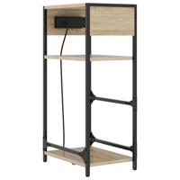 Nachtkastje met lade Sonoma eiken 40 x 27 x 76 cm Bewerkt hout - thumbnail