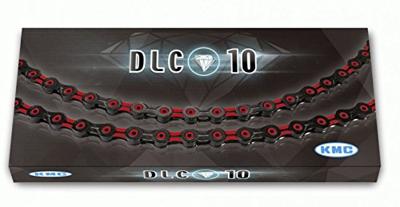 KMC ketting 1/2-11/128 116 10V DLC10 zwart/rood