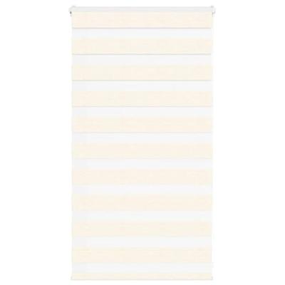 VidaXL Zebra rolgordijn 85x100 cm stofbreedte 80,9 cm marmerbeige