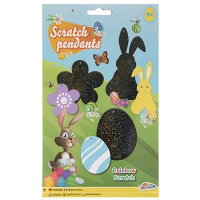 Creative Craft Group Scratch hangers pasen, 9st.